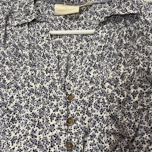 Maeve lilac and white collared blouse - Picture 3 of 3